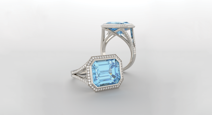 Aqua picture-Retail jewelry